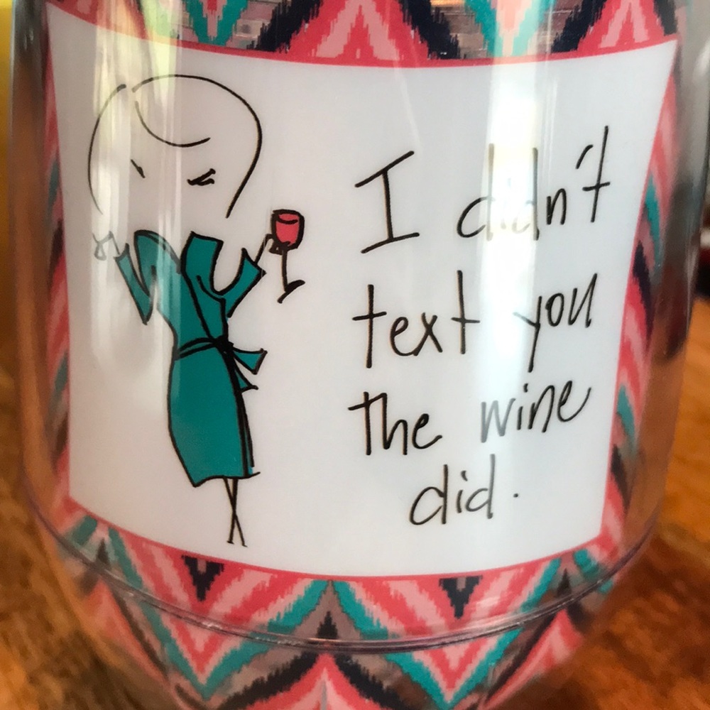Wine Tumbler - super cute! New!